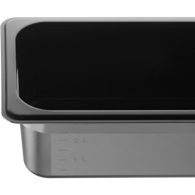 Nádoba GN 1/3, HENDI, Kitchen Line, GN 1/3, 3,4L, Černá, 325x175x(H)100mm