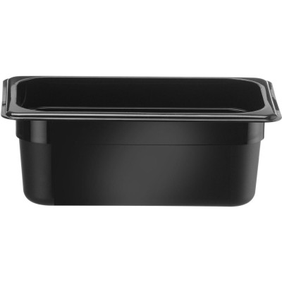 Nádoba GN 1/4, HENDI, Kitchen Line, GN 1/4, 2,4L, Černá, 265x160x(H)100mm