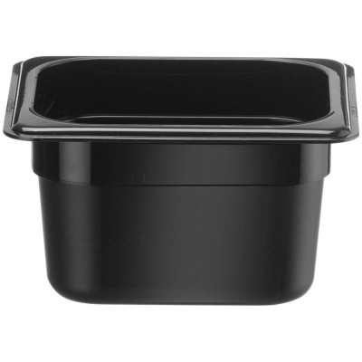 Nádoba GN 1/6, HENDI, Kitchen Line, GN 1/6, 1,4L, Černá, 175x160x(H)100mm