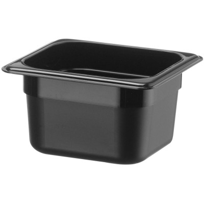 Nádoba GN 1/6, HENDI, Kitchen Line, GN 1/6, 1,4L, Černá, 175x160x(H)100mm