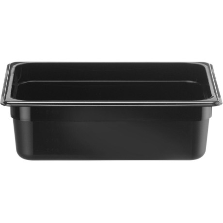 Nádoba GN 1/2, HENDI, Kitchen Line, GN 1/2, 5,7L, Černá, 325x265x(H)100mm