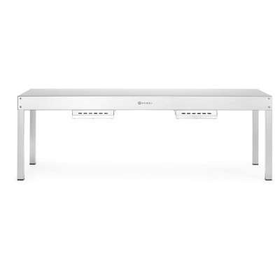 Zahřívací most, HENDI, Stříbrná, 230V/1000W, 800x400x(H)400mm, Obdélníkové