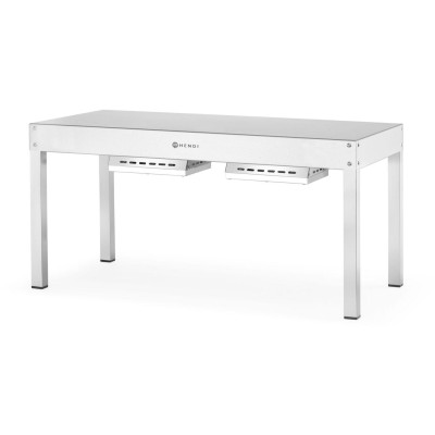 Zahřívací most, HENDI, Stříbrná, 230V/1000W, 800x400x(H)400mm, Obdélníkové