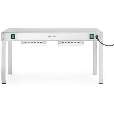 Zahřívací most, HENDI, Stříbrná, 230V/1000W, 800x400x(H)400mm, Obdélníkové