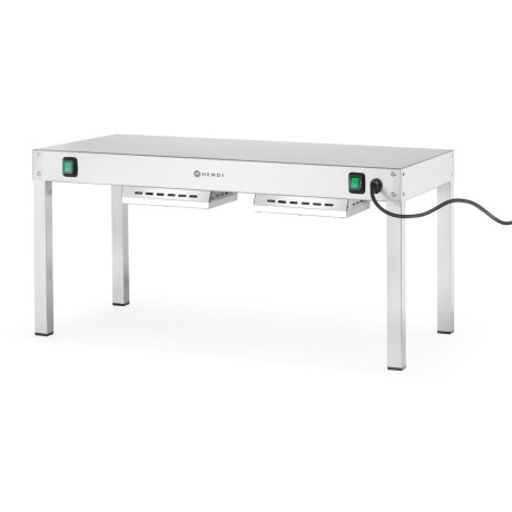 Zahřívací most, HENDI, Stříbrná, 230V/1000W, 800x400x(H)400mm, Obdélníkové