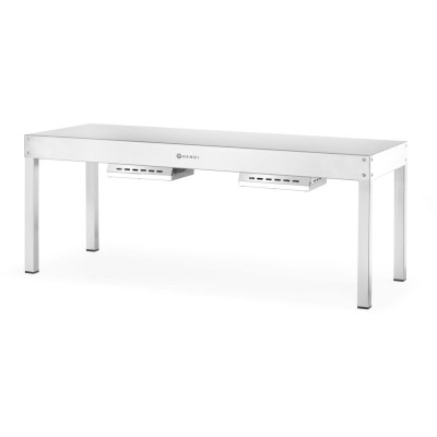 Zahřívací most, HENDI, Stříbrná, 230V/1000W, 1000x400x(H)400mm, Obdélníkové