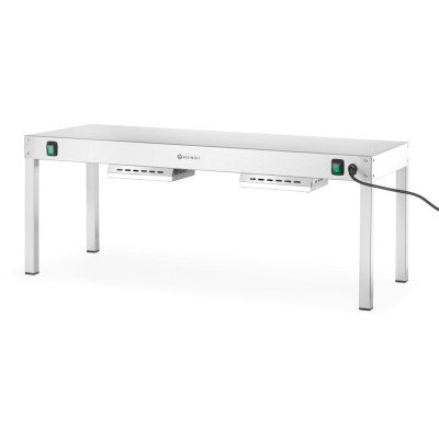 Zahřívací most, HENDI, Stříbrná, 230V/1000W, 1000x400x(H)400mm, Obdélníkové