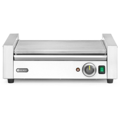 Roller grill na klobásy, 1 zóna, HENDI, Stříbrná, 230V/790W, 566x450x(H)192mm, Obdélníkové