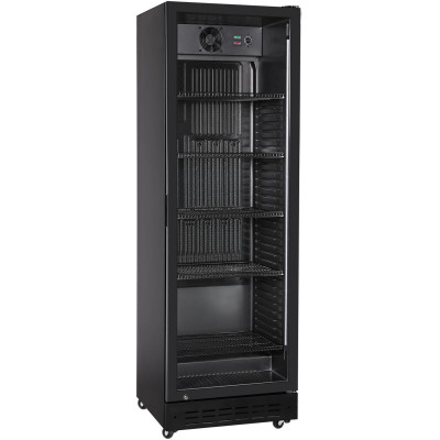 Chladnička pro zadní bar, jednokřídlé dveře, Arktic, 274L, Černá, 230V/195W, 600x590x(H)1828mm