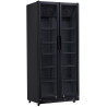 Chladnička s pruhovanými dveřmi, dvoukřídlé dveře, Arktic, 437L, Černá, 230V/510W, 870x605x(H)1996mm
