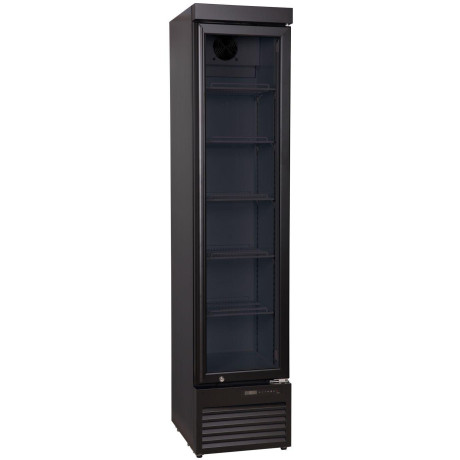 SLIM chladicí vitrína, Arktic, 157L, Černá, 230V/190W, 420x535x(H)1880mm