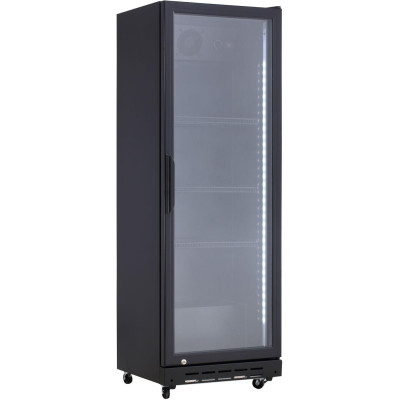 Chladnička do baru, jedny dveře, Arktic, 3 police, 160L, Černá, 230V/250W, 538x525x(H)1585mm