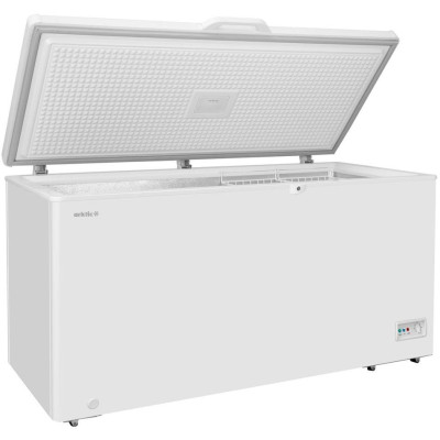Pultový mrazák, Arktic, 2 koše, 412L, Bílá, 230V/110W, 1580x770x(H)870mm
