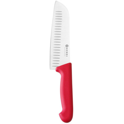 Santoku nůž, 180 mm, HACCP, HENDI, Profi Line, Červená, (L)295mm