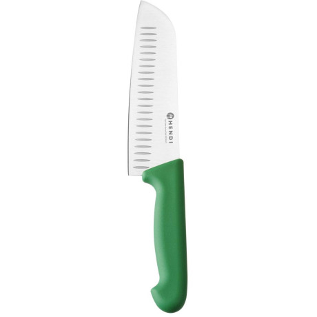 Santoku nůž, 180 mm, HACCP, HENDI, Profi Line, Zelená, (L)295mm