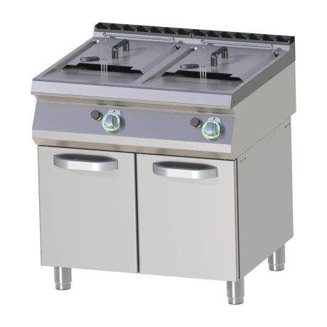 Fritéza plynová 2x 17l s podestavbou | RM - FE 780/17 G