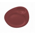 RAK Talíř s důlkem 31 × 26,5 cm, tmavě červená | RAK-NFNBFP32DR