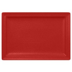 RAK Talíř obdélný 33 × 23 cm, světle červená | RAK-NFCLRP33BR