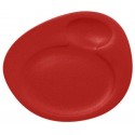 RAK Talíř s důlkem 31 × 26,5 cm, světle červená | RAK-NFNBFP32BR
