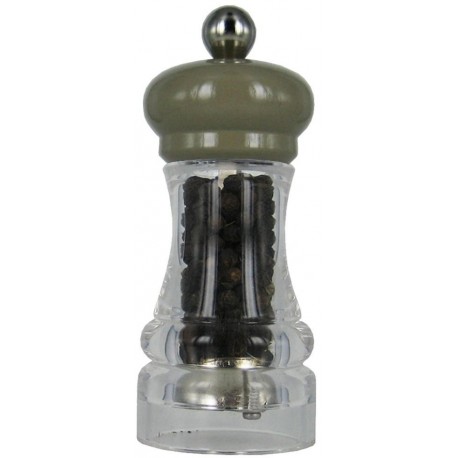 HIP HOP mlýnek na pepř, transparentní tmavě šedý, 11cm