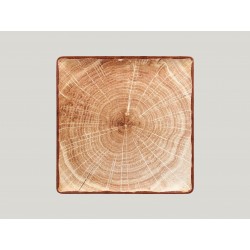 RAK Woodart talíř čtvercový 30 × 30 cm – světle hnědá | RAK-WDEDSQ30TB