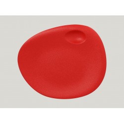 RAK Talíř s důlkem 31 × 26,5 cm, světle červená | RAK-NFNBFP31BR