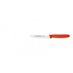 Nůž univerzální vroubkovaný 11 cm, červený