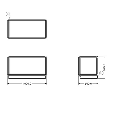 VITRÍNA STOLNÍ VYHŘÍVANÁ D5H/100B - MODULOVÁ