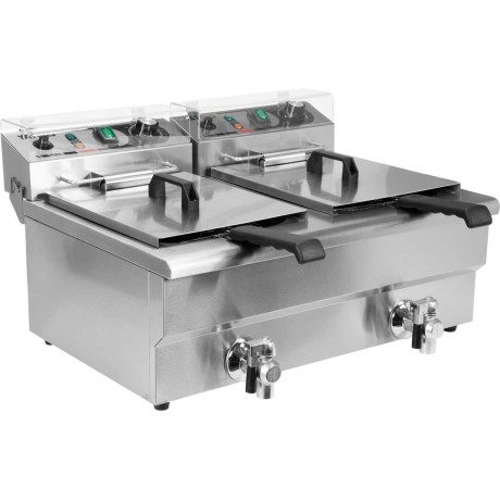 fritéza elektrická YA 2x 12 litrů s výpustí
