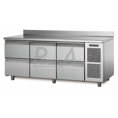 Chladící stůl TA17/6M s deskou a zadním lemem
