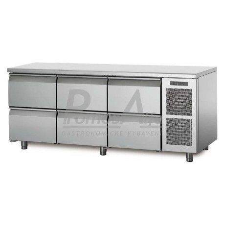 Chladící stůl TP17/6M s deskou bez zadního lemu