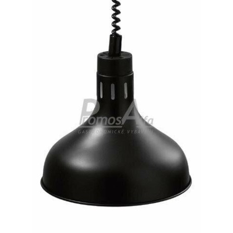 Infra lampa závěsná - černá