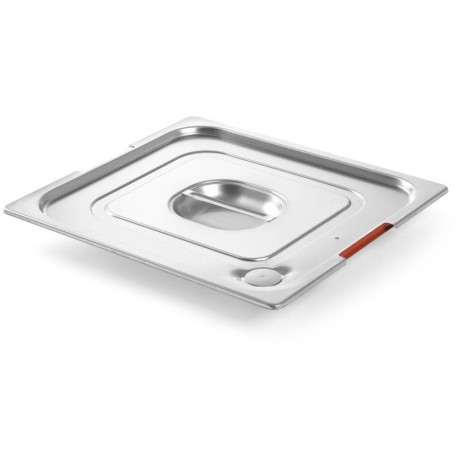 Víko gastronádoby se silikonovým těsněním a výřezem pro ucha, GN 2/3, 354x325mm
