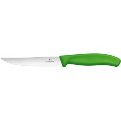 Nůž na steaky a pizzu, Zelená, (L)232mm