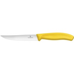 Nůž na steaky a pizzu, Žlutá, (L)232mm