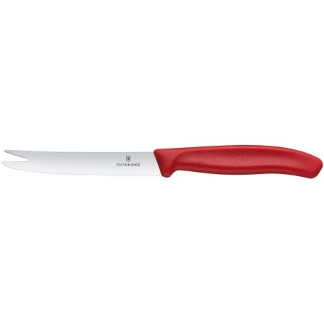 Nůž na sýr a klobásy, Červená, (L)219mm