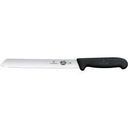 Nůž na pečivo se zoubkovanou čepelí, Černá, (L)348mm
