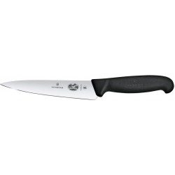Nůž kuchyňský s širokou čepelí, Černá, (L)284mm