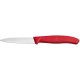 Nůž na zeleninu hladký, Červená, (L)190mm
