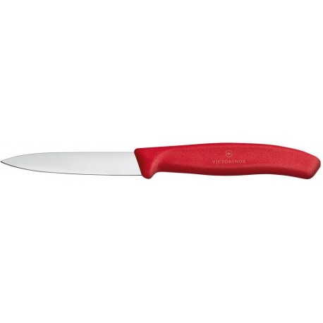 Nůž na zeleninu hladký, Červená, (L)190mm