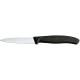 Nůž na zeleninu hladký, Černá, (L)190mm