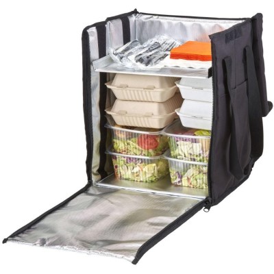Termoizolační batoh, skládací, s vyjímatelnou přihrádkou, Objem: cca 78l, 78L, Černá, 355x380x(H)430mm