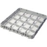 Nástavec koše half drop 500x500 mm šedý, model E2, Cambro, počet přihrádek: 16 (4x4), rozměr přihrádky: 111x111 mm, Světle šedá,