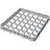 Nástavec koše half drop 500x500 mm šedý, model E2, Cambro, počet přihrádek: 36 (6x6), rozměr přihrádky: 73x73 mm, Světle šedá, 4