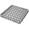 Nástavec koše half drop 500x500 mm šedý, model E2, Cambro, počet přihrádek: 49 (7x7), rozměr přihrádky: 62x62 mm, Světle šedá, 4