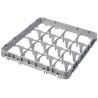 Nástavec koše full drop 500x500 mm šedý, model E1, Cambro, počet přihrádek: 16 (4x4), rozměr přihrádky: 111x111 mm, Světle šedá,