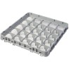Nástavec koše full drop 500x500 mm šedý, model E1, Cambro, počet přihrádek: 25 (5x5), rozměr přihrádky: 89x89 mm, Světle šedá, 4