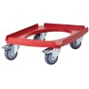 Vozík Camdolly pro termoizolační boxy Cam GoBox, GN 1/1, Cambro, červený, Červená, 692x426x(H)167mm