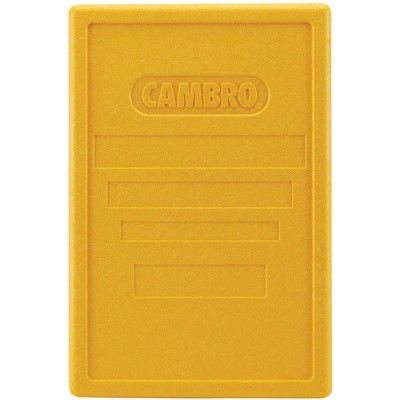 Víko pro termoizolační boxy Cam GoBox® s horním plněním, žluté, Žlutá, 600x400x(H)34mm