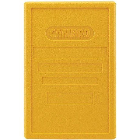 Víko pro termoizolační boxy Cam GoBox® s horním plněním, žluté, Žlutá, 600x400x(H)34mm